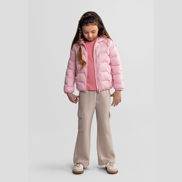O.K. Kids® Quilted Puffer Jacket Hooded Size 3 to 15