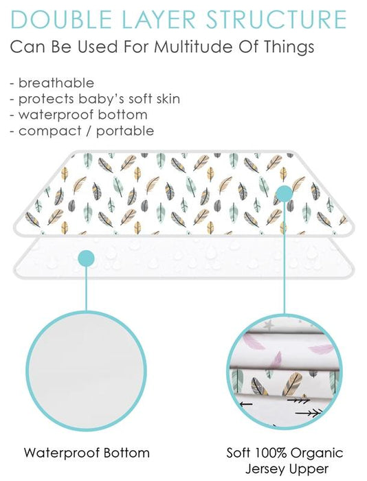 Kushies Jersey Bio | Matelas à langer plat