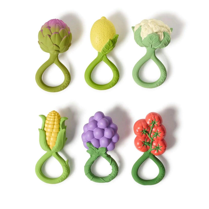 Oli & Carol Lemon Baby Rattle Toy