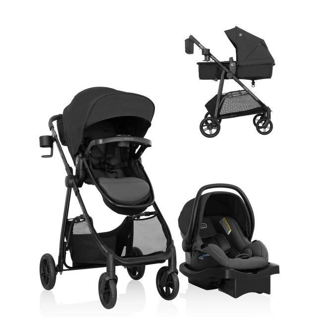 Evenflo® Omni Signature Travel System with LiteMax Infant Car Seat – Stroller Up to 50 lb