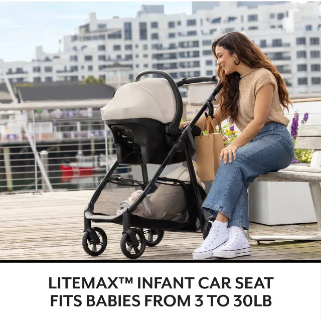 Evenflo® Omni Signature Travel System with LiteMax Infant Car Seat – Stroller Up to 50 lb