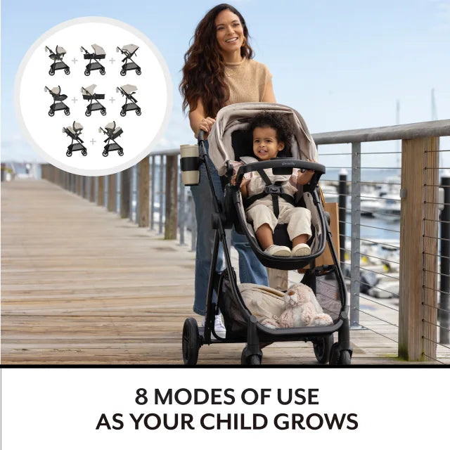 Evenflo® Omni Signature Travel System with LiteMax Infant Car Seat – Stroller Up to 50 lb