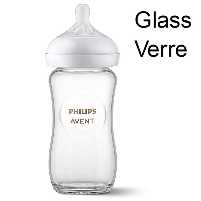 Biberon en verre Naturel de Philips Avent 8 oz/250 ml - Pqt de 1 — Goldtex