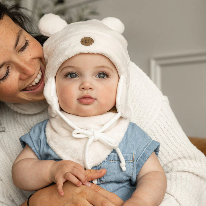 Bonnet en peluche Ourson Petit Coulou pour bébé (0 à 18 mois)