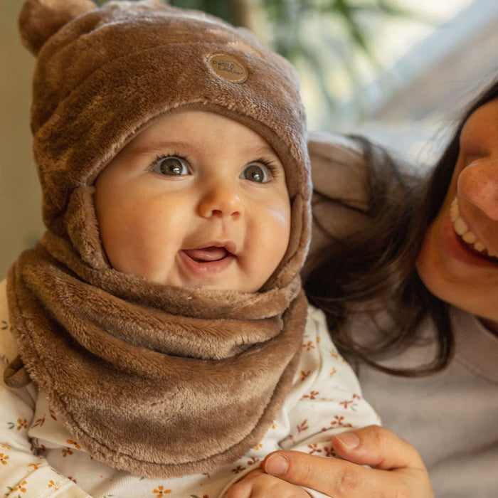 Cache-cou en peluche douce Petit Coulou pour bébé (0 à 18 mois)