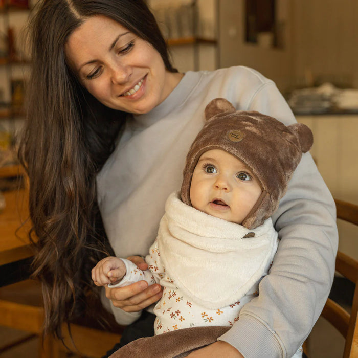 Cache-cou en peluche douce Petit Coulou pour bébé (0 à 18 mois)