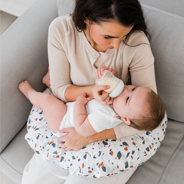 Coussin d'allaitement pour bébé en coton Perlimpinpin