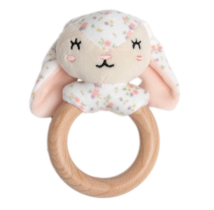 Pearhead Wooden Baby Teether Ring