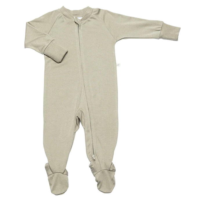 Perlimpinpin 1 Piece Bamboo Baby Pyjama - Taupe