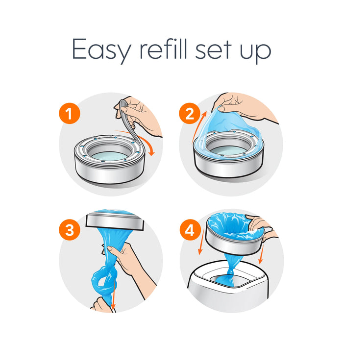 Playtex® Diaper Genie Refills – 3 Pack | Standard & Max Fresh 5–7 Layer Odour Lock Bags
