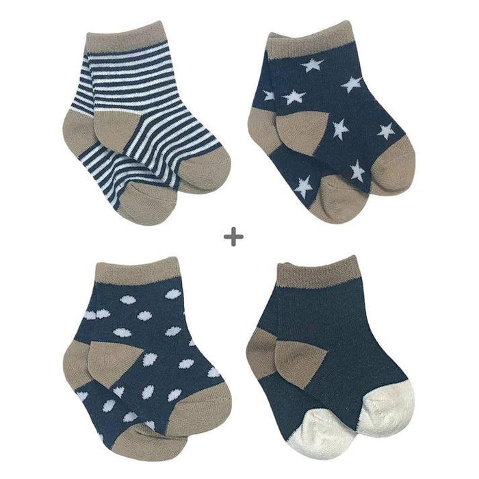 Perlimpinpin Infant & Baby Sock Set (4 Pairs) - 0-6m