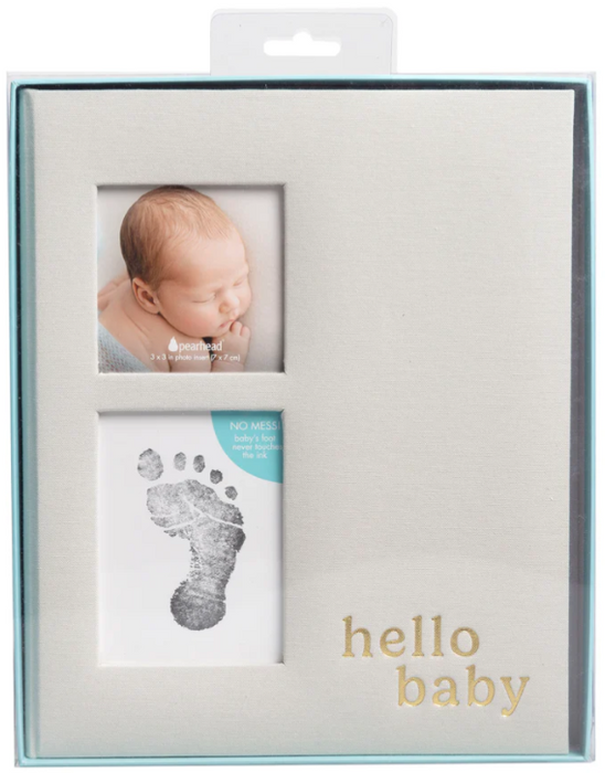 Pearhead® Hello Baby Linen Baby Book