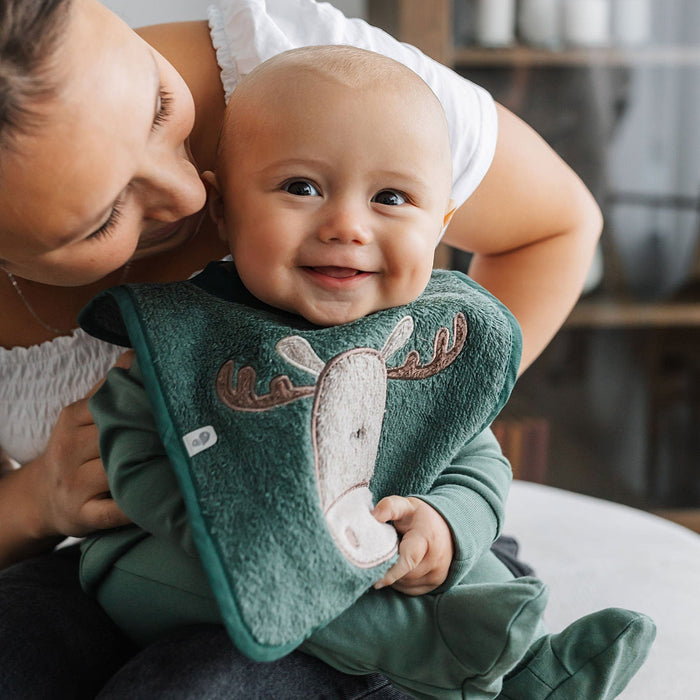 Perlimpinpin® Ensemble de 2 bavoirs en tissu éponge
