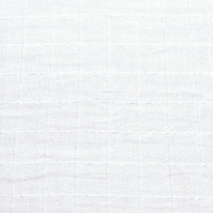 Perlimpinpin® Cotton Muslin Fitted Sheet - White