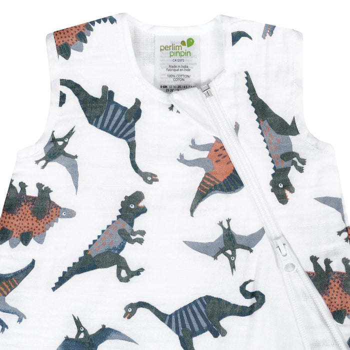 Gigoteuse en mousseline de coton Perlimpinpin® - Dinos (0,7 Tog) 18 à 36 mois