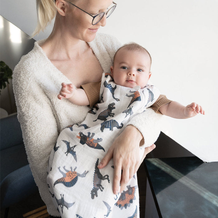 Gigoteuse en mousseline de coton Perlimpinpin® - Dinos (0,7 Tog) 18 à 36 mois