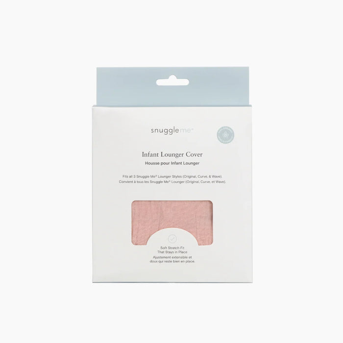 Snuggle me LoungerCurveCover organic cotton muslin