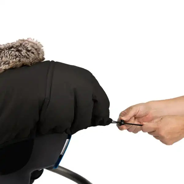 Petit Coulou® 3-Season Baby Car Seat Cover with Interchangeable Collars - Onyx/Corduroy