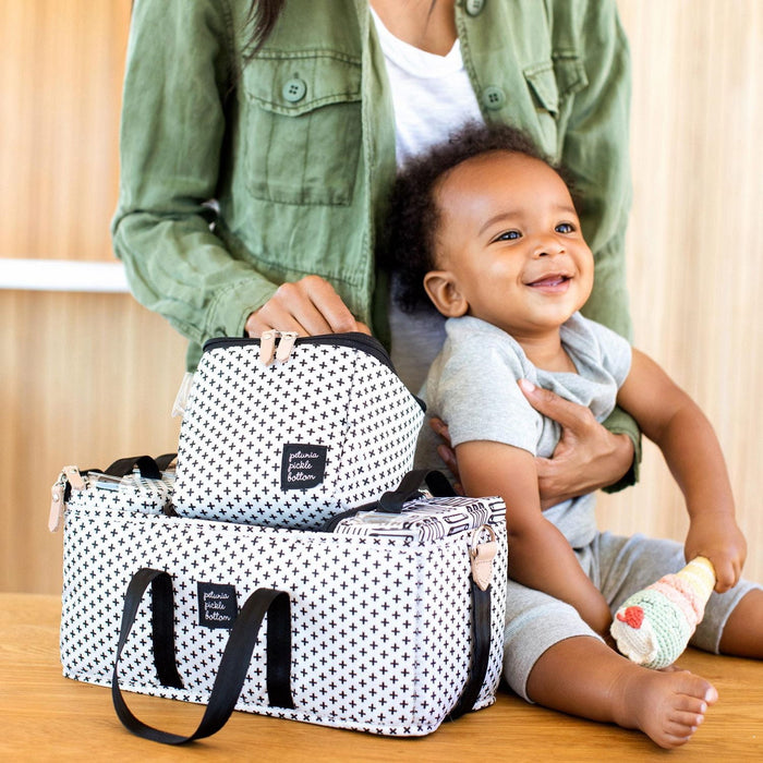Petunia Pickle Bottom® Organiseur de Poussette 3 en 1 - Organiseur Universel pour Poussette - Sac à Langer