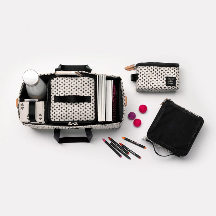 Petunia Pickle Bottom® Organiseur de Poussette 3 en 1 - Organiseur Universel pour Poussette - Sac à Langer