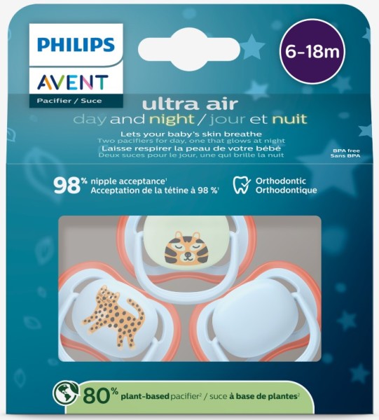 Philips Avent® Ultra Air Pacifier 0m to 18m - 3 pack