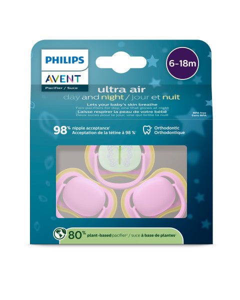 Philips Avent® Ultra Air Pacifier 0m to 18m - 3 pack