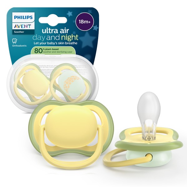 Philips Avent® Ultra Air Pacifier Day and Night - 2 Pack