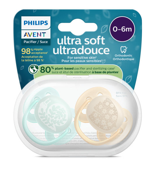 Philips Avent® Ultra Soft Pacifier Bird/ Snail - 2 Pack