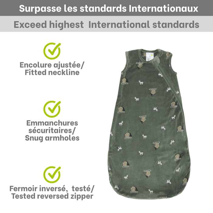 Sac de nuit en velour ultra-doux pour bébé de Perlimpinpin (1.0 Togs)