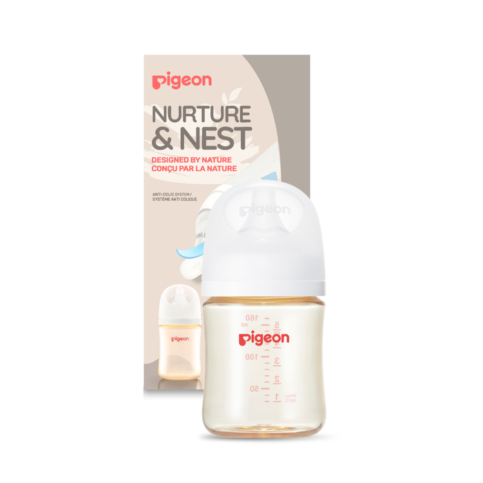 Pigeon® PPSU Bottle 5oz (1-Pack) with SS Nipple 0M+