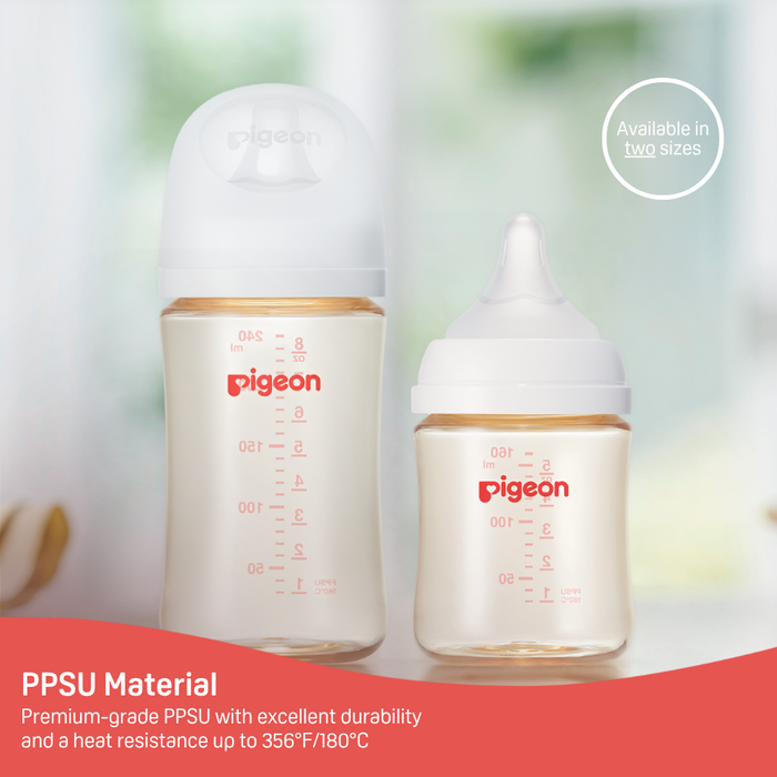 Pigeon® PPSU Bottle 5oz (1-Pack) with SS Nipple 0M+