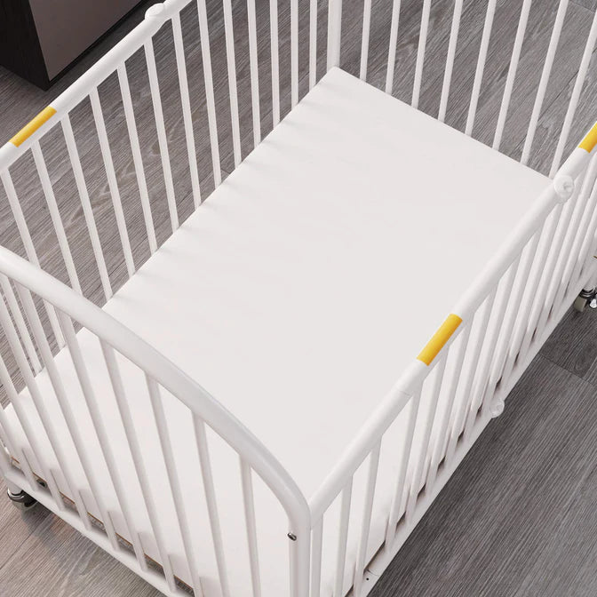 Foundations® Pinnacle™ Compact Folding Metal Crib – Commercial Infant Crib for Hotels