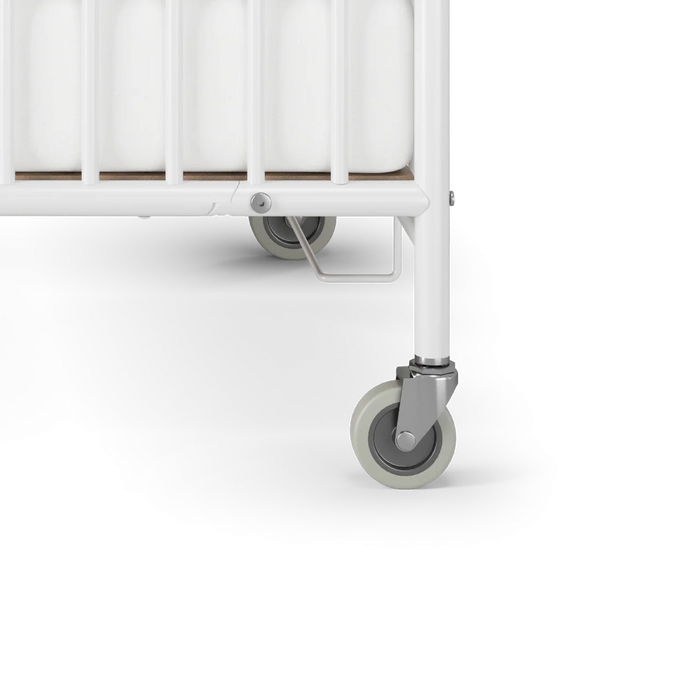 Foundations® Pinnacle™ Compact Folding Metal Crib – Commercial Infant Crib for Hotels