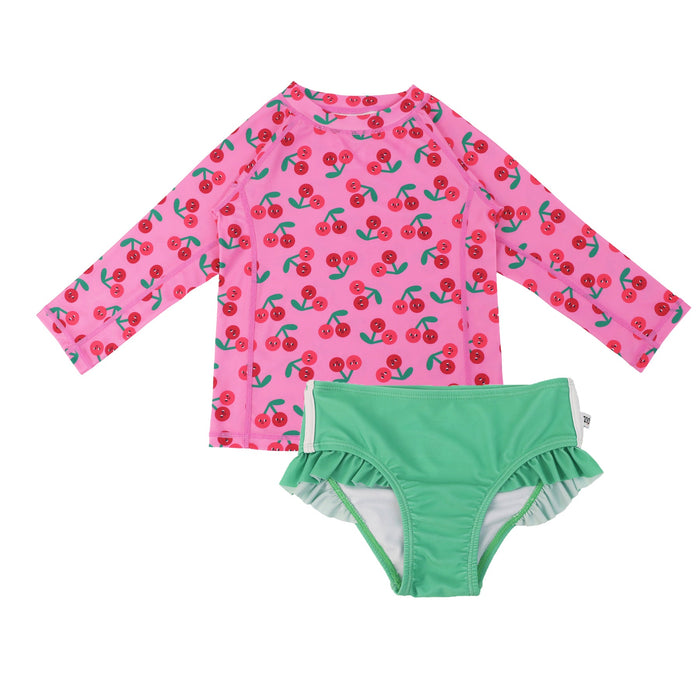 Zoocchini® Rashguard Swim Top + Bikini Bottom Set Sizes 6M-4T