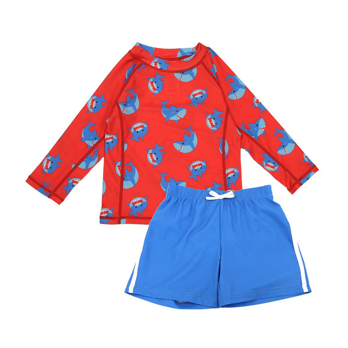 Maillot de bain 2 pièces imprimé Zoocchini Rashguard pour bébé et tout-petit – Tailles 6 mois à 4 ans