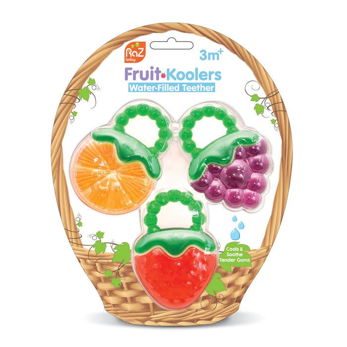 Raz Baby® Fruit Koolers Water Filled Teethers - 3 Pack