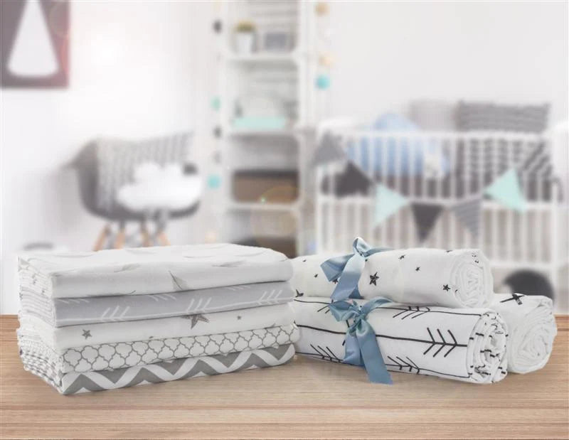 Kushies Flanelle de coton | Drap-contour pour lit de bébé