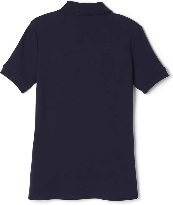 French Toast Uniforme scolaire pour filles Polo interlock à manches courtes avec col picot - SA9423 