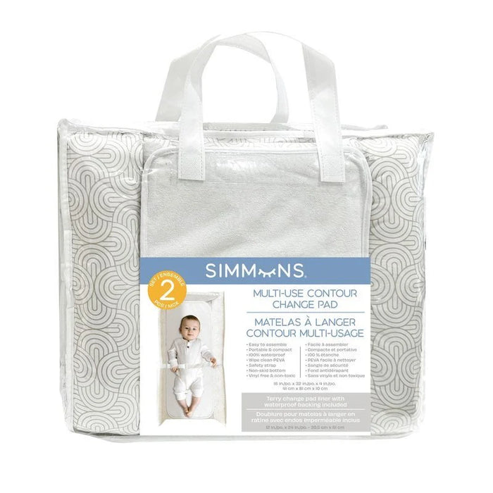 Simmons – Matelas à langer portatif profilé – Avoine