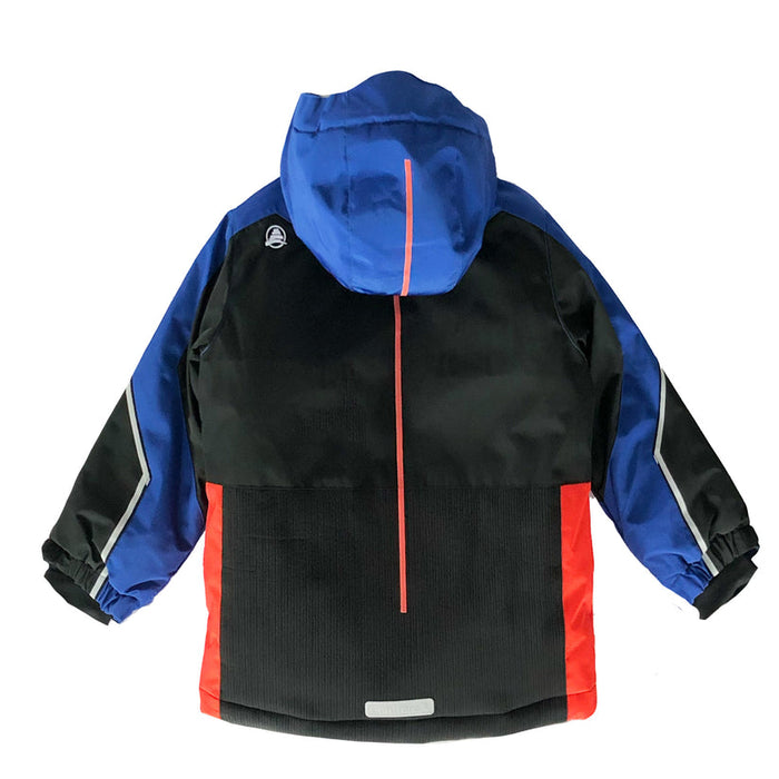 Conifere SINAI - Ensemble de combinaison de neige 2 pièces bleu marine/orange pour garçon