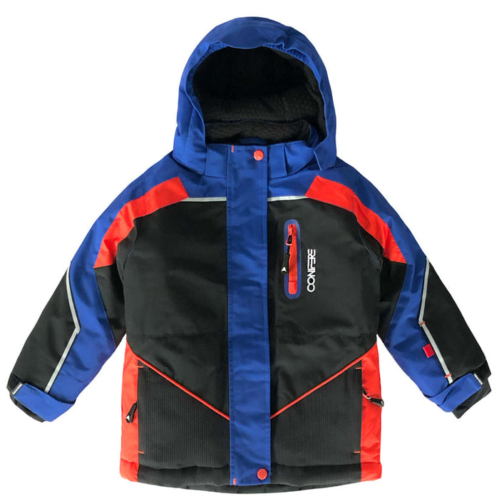 Conifere SINAI - Ensemble de combinaison de neige 2 pièces bleu marine/orange pour garçon