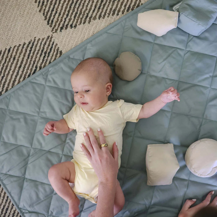Snuggle Me® Organic Cotton Baby Sensory Toy Set – 9 Pieces