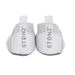 Stonz Yale Grey baby shoes shown from the back, with brand name visible on the heel tabs.