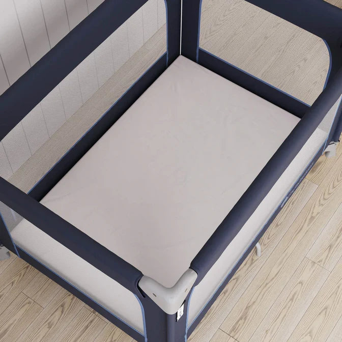 Foundations SafeFit™ Crib Envelope & Playard Mattress Sheets – White 6-Pack