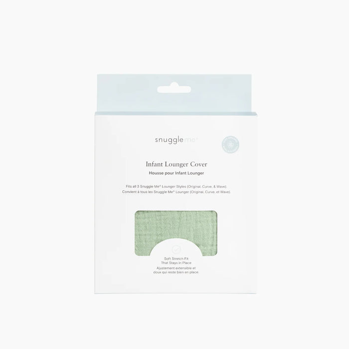 Snuggle me LoungerCurveCover organic cotton muslin