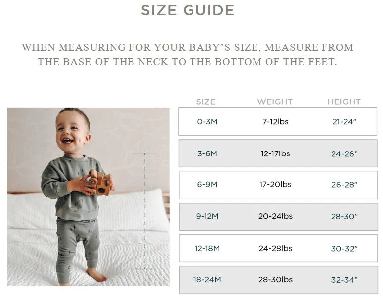 Gunamuna 2-in-1 Convertible Bamboo Baby Footie | Sizes 0 to 24m