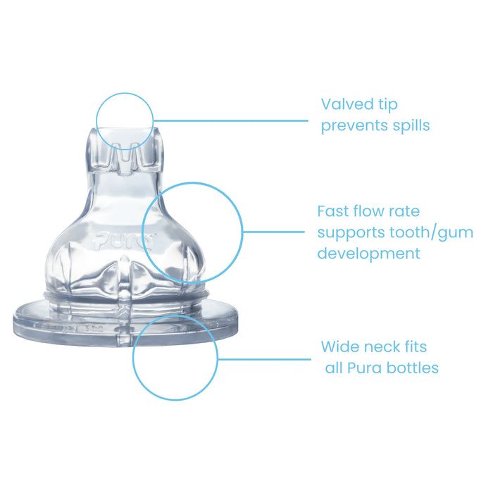 Gobelet à bec pour enfants en acier inoxydable Pura Kiki® - 325 ml