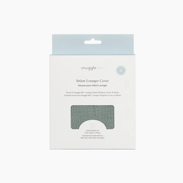 Snuggle me LoungerCurveCover organic cotton muslin