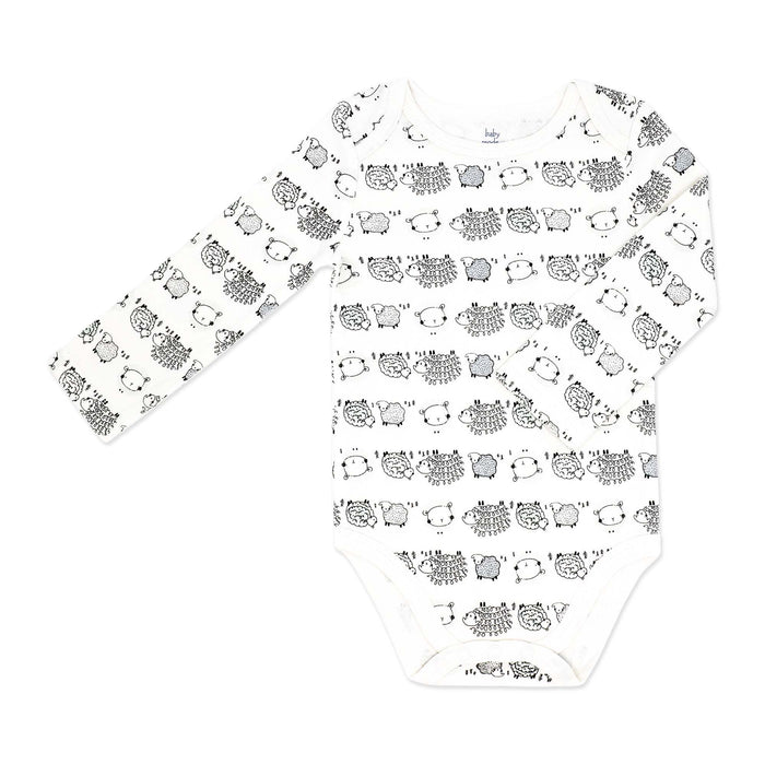 Small Wonders® Neutral Single Long Sleeve Bodysuit | NB to 24m