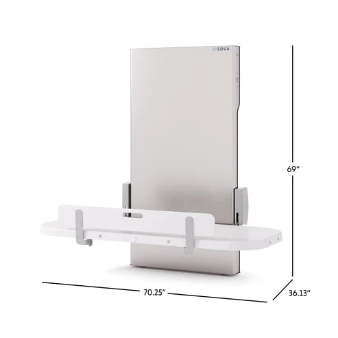 Table à langer universelle pour adultes à hauteur réglable Foundation® Sova® Ascent™ – Fixation murale